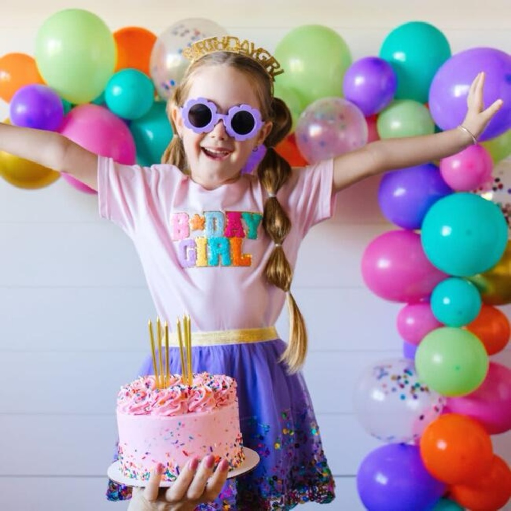 Sweet Wink Birthday Girl Patch T-Shirt size 5-6